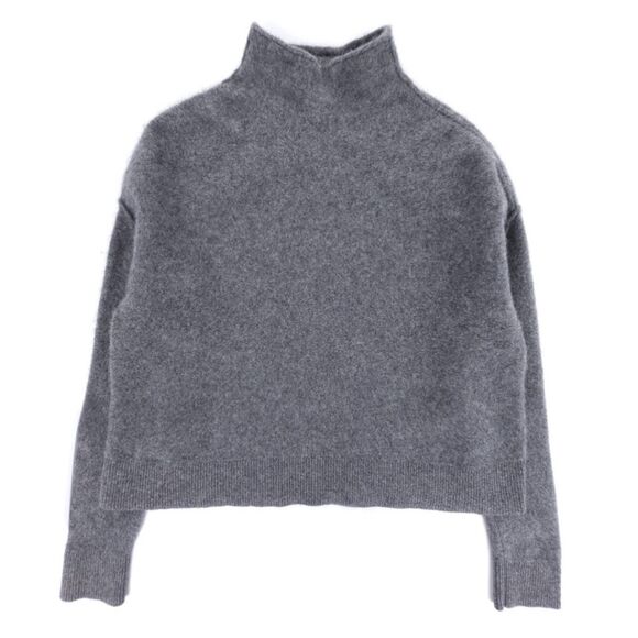 ANTHROPOLOGIE Pilcro Alani Cashmere Mock Neck Crop Sweater Old